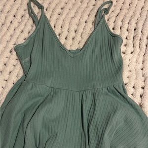 green dressy tank top